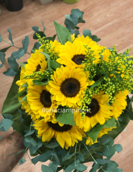 Bouquet di girasoli