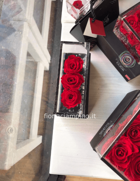 Flowercube 3 rose 20*8*8